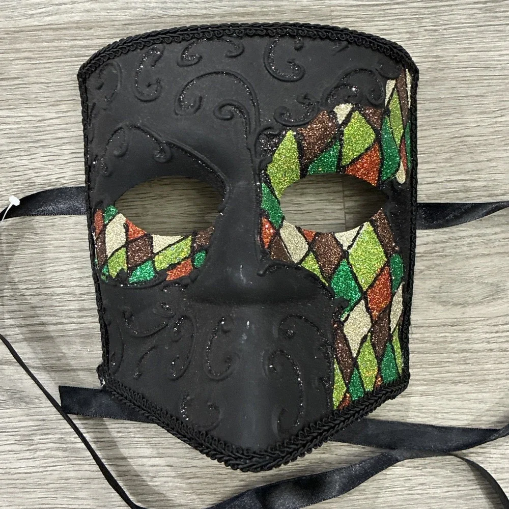 Masquerade Mask Mens Knight Halloween Carnival Renaissance Mardi Gras Costume